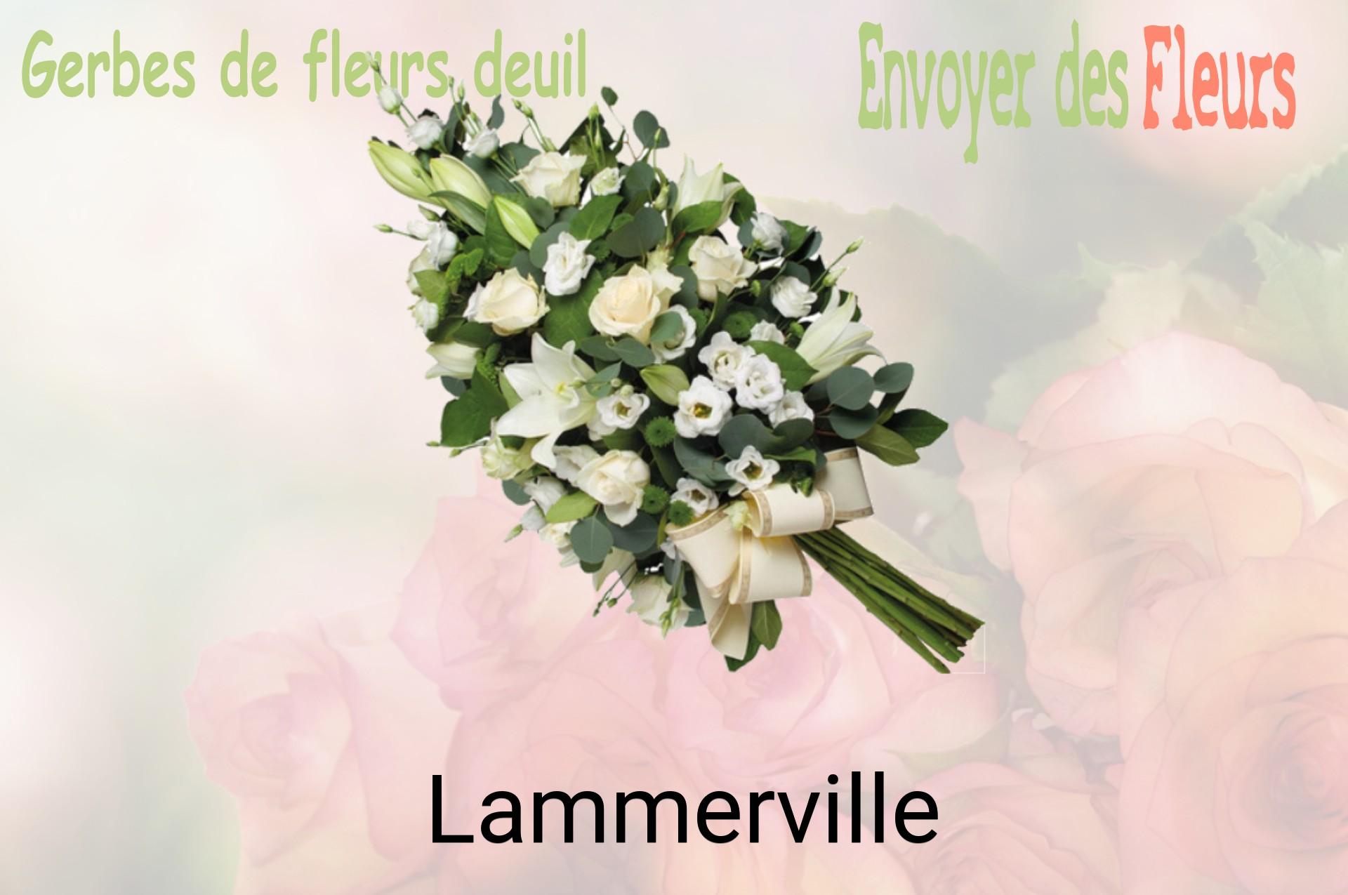 Gerbe de fleurs de deuil livrée à Lammerville